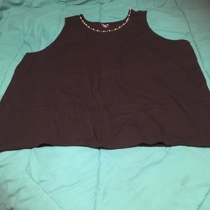 Liz &  Me BLACK TANK TOP